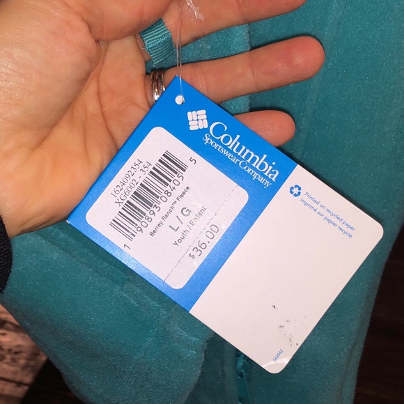 Columbia Fleece; Youth Large - Picture 5 of 5